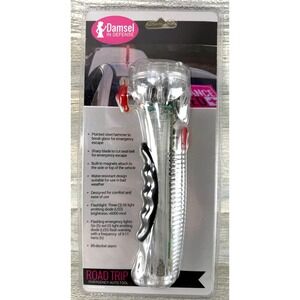 Damsel in Defense Road Trip Emergency Auto Tool Glass Breaker Flashing Lights